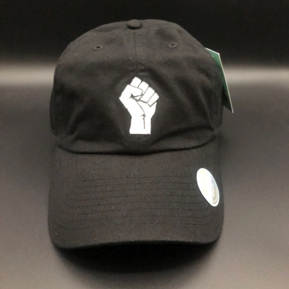 Raised Fist Dad Hat Black - Picture 2 of 3